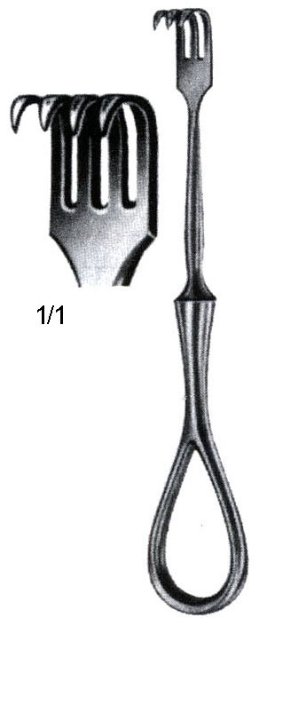VOLKMAN TIRMIK EKARTÖR 2 DİŞ KESKİN 11,5 CM